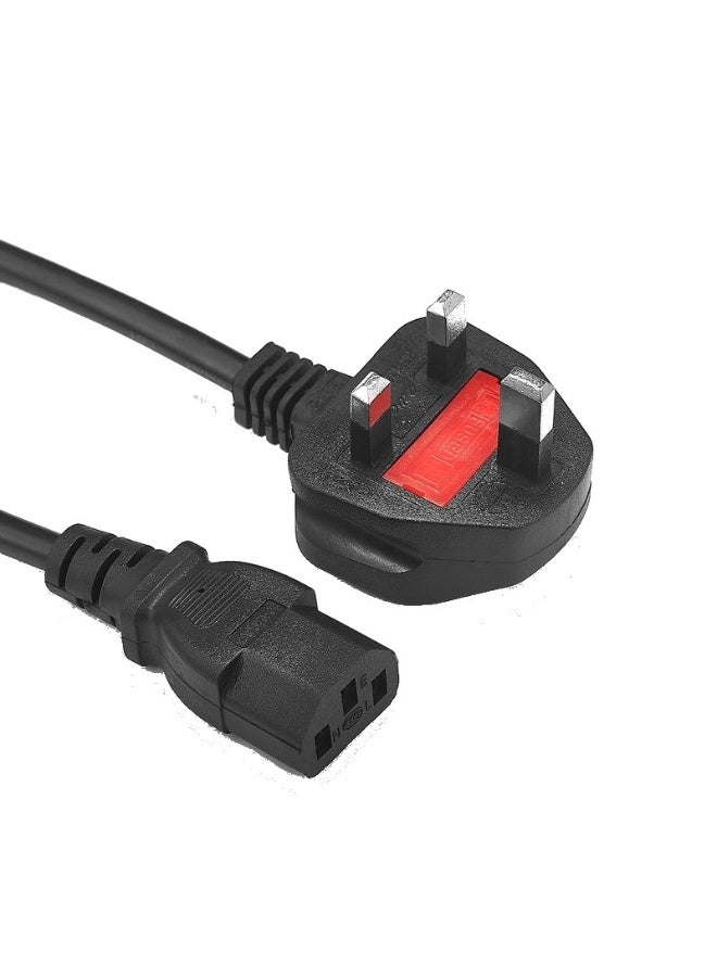 ​كابل كونف كابل طاقة بريطاني بطول 1.5 متر، سلك غلاية/سلك طاقة، كابل كمبيوتر مكتبي/محمول، كابل طاقة للتلفزيون/الشاشة - Image 1